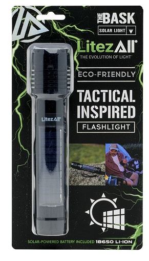 Bask solar powered flashlight