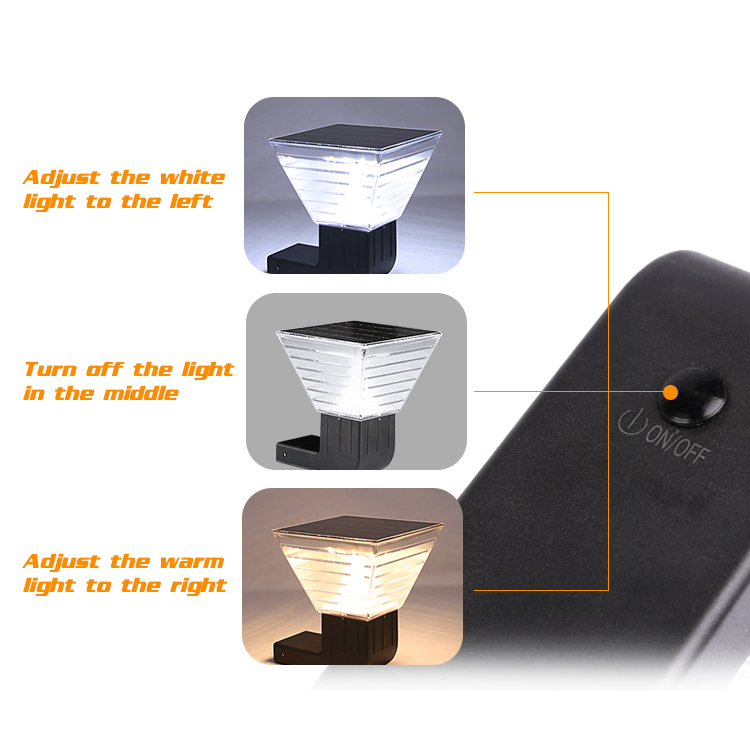 Garden solar wall light aluminio bosun 5w negro jardin (copia)