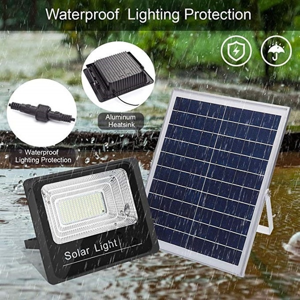 RK 60w Foco solar individual, con medidor led flood light