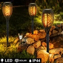 Jardin solar plastico tipo flama