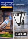 Garden wall light white piso o pared plastica + sensor jardin solar cxjp70