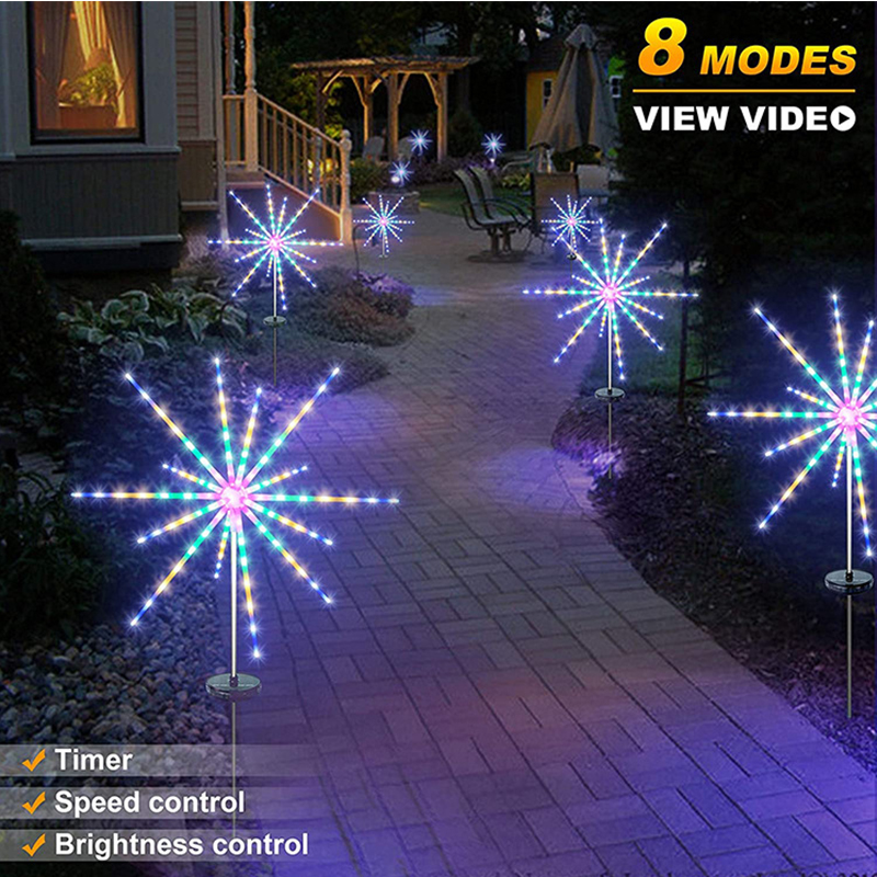 Navidad solar 112 led white + RGB estrella