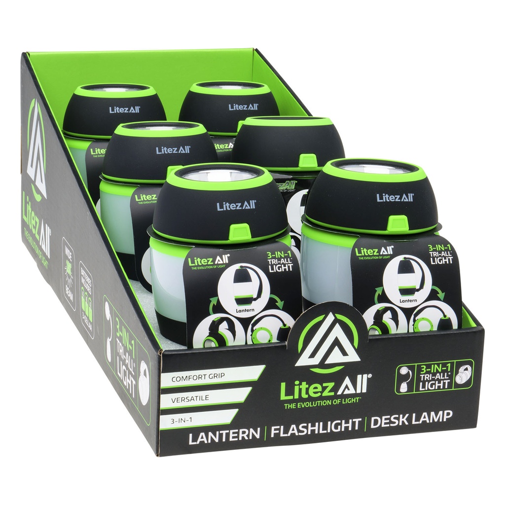 Quinque, linterna y lampara 3 in 1 LA-TRIALL-6/24 promier