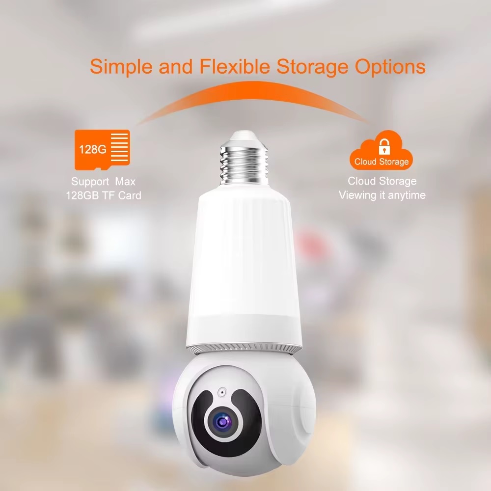 Bombilla con cámara rotatoria, V380 wifi 2mp, BULB (copia)