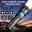 Flashlight Recargable + USB Tactical con zoom