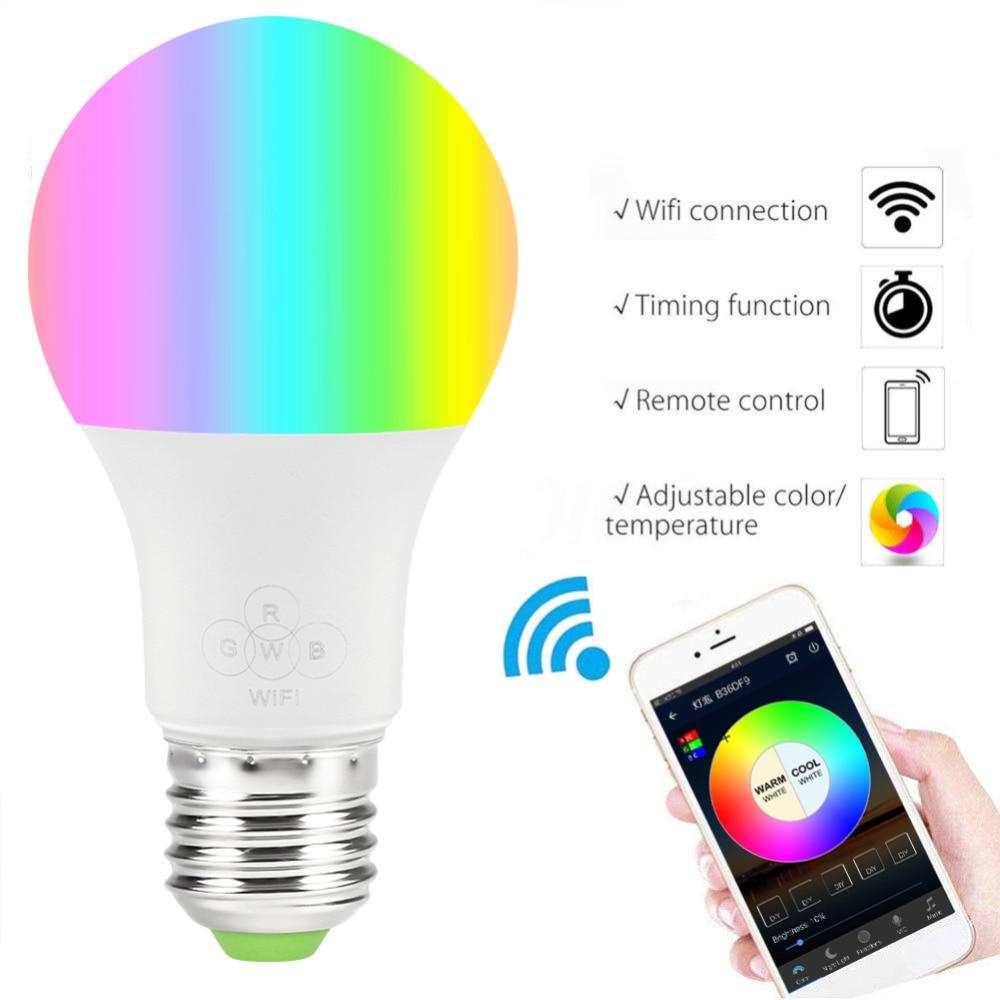 Bombilla wifi 4.5w, Alexa-google asistente de voz