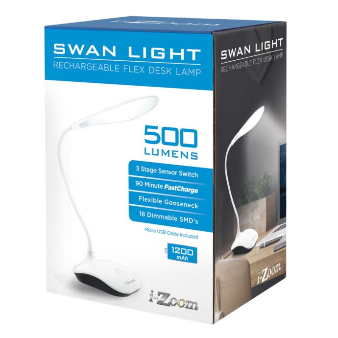 Swan Light Rechargeable Flex Desk Light (west)