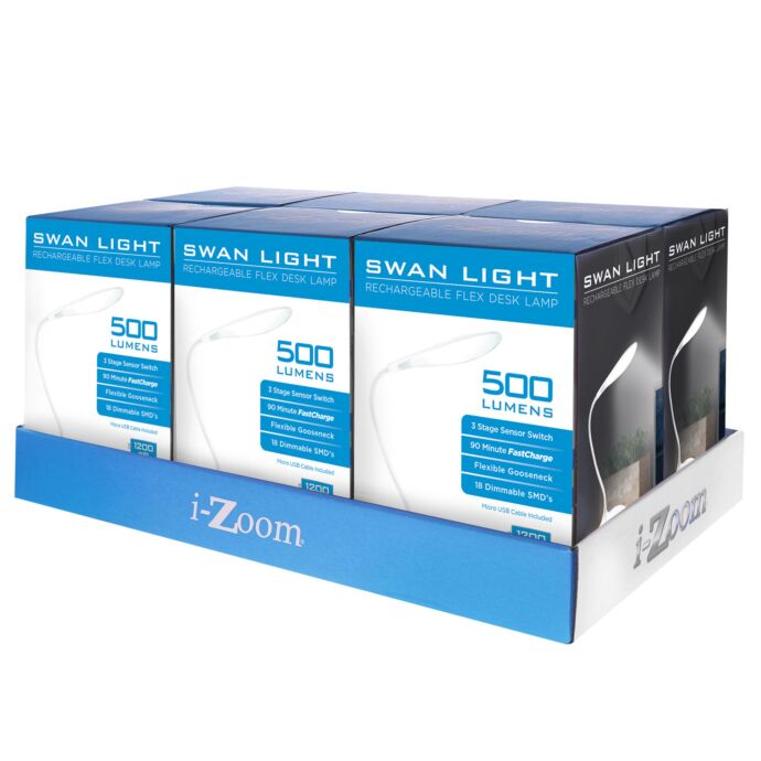 Swan Light Rechargeable Flex Desk Light (west)