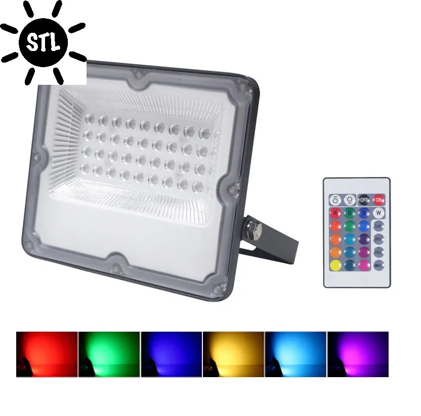 Flood light color 50w RGB Proyector control