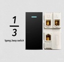 ViVeLUXUR Switch 1/3 negro 3 way