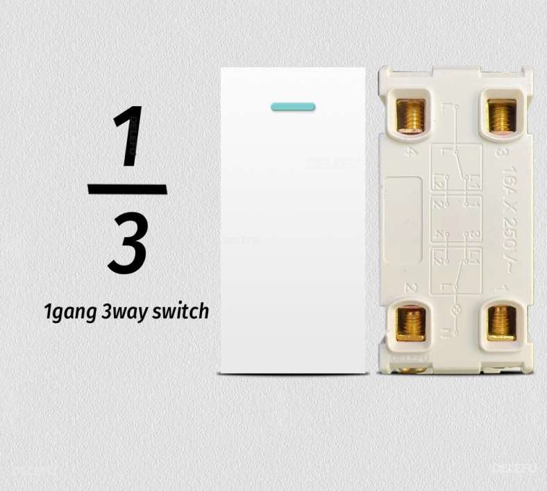 [9920] ViVeLUXUR Switch 4 way 220v 1/3 Blanco