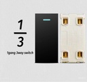 ViVeLUXUR Switch 4 way 220v 1/3 Negro