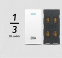 ViVeLUXUR Switch 3 way 1/3 Blanco + (copia)