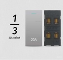 ViVeLUXUR Switch 20 AMP 1/3 Gris