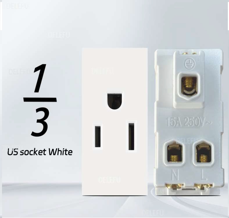 ViVeLUXUR Socket 1/3 Blanco Receptaculo peq