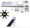 Foco solar alta calidad, aluminio vidrio templado. 3 modos de uso.
