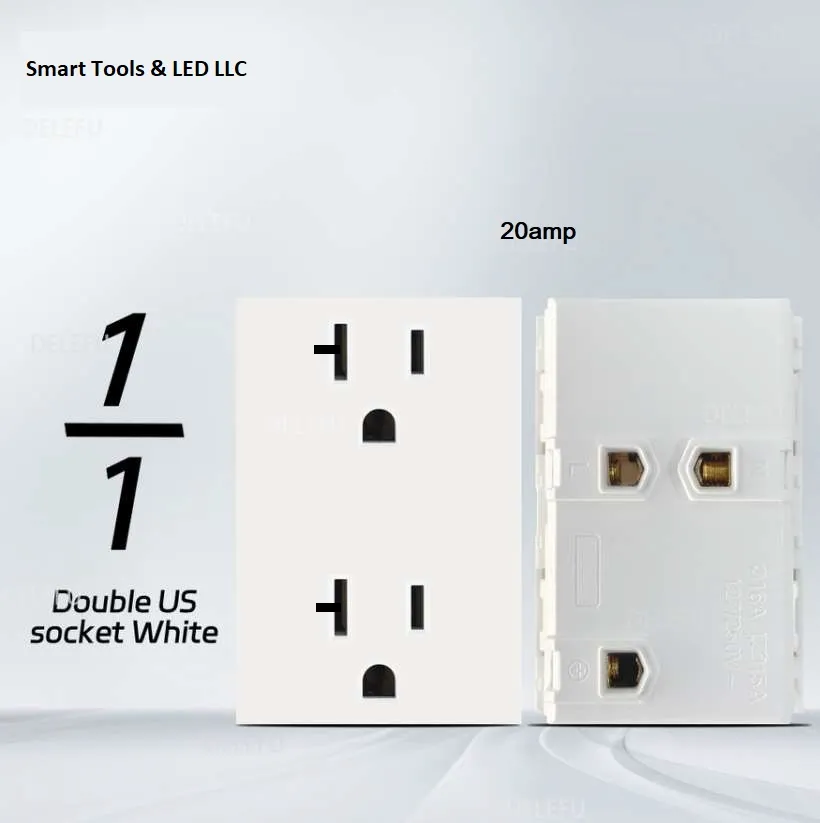 [9943] ViVeLUXUR Receptaculo 20amp 1/1 Blanco