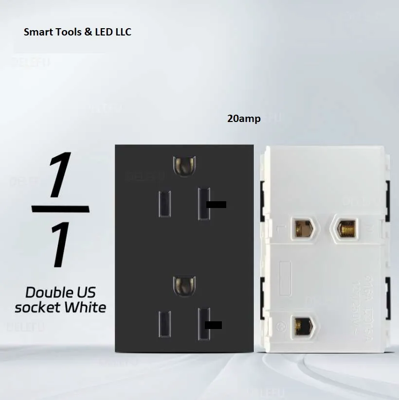 [9945] ViVeLUXUR Receptaculo 20amp 1/1 Negro