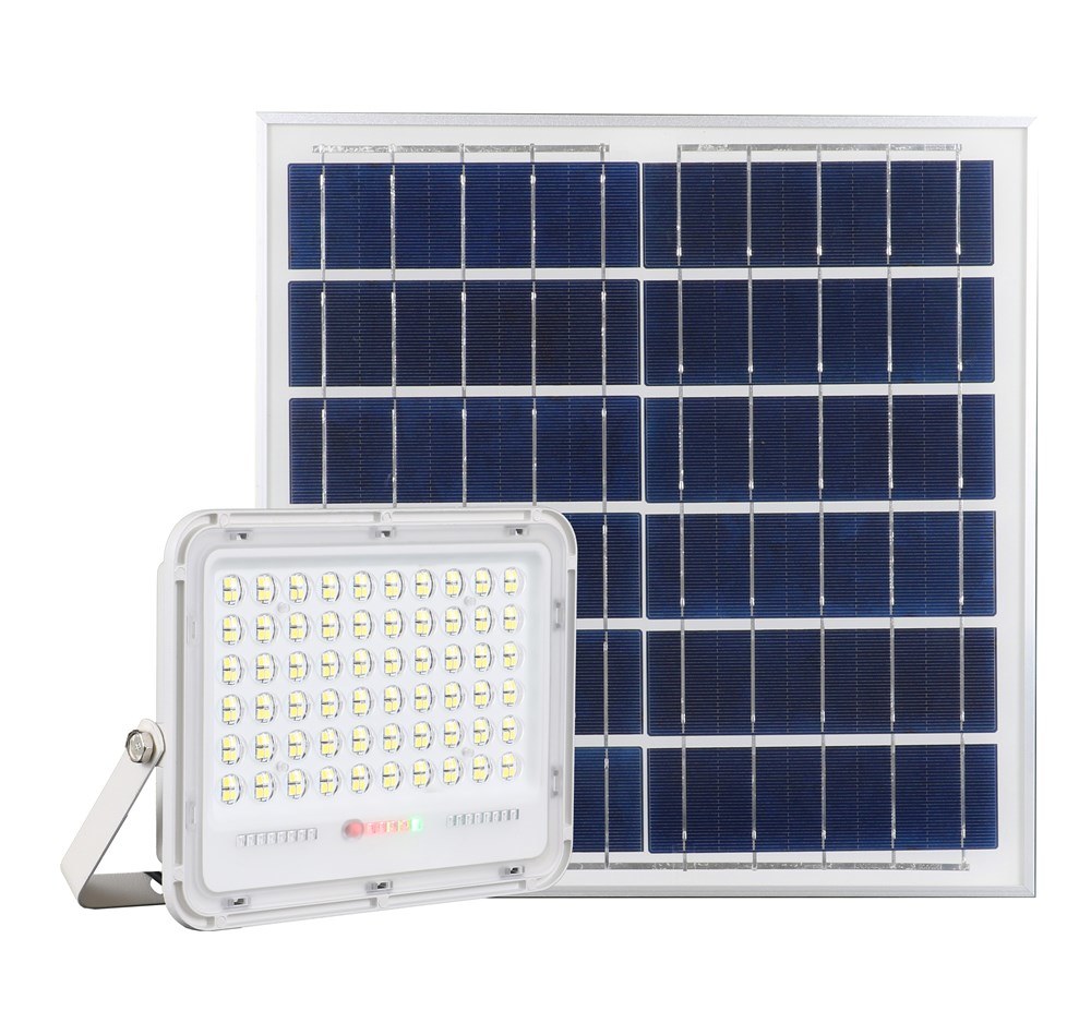 [T-44022] RK-FLN100 Flood light solar blanco 100w, control remoto