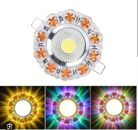 [T-44224] Spotlight Facia color naranja, multicolor pqt 2pcs, 4000k color interior y Multicolor exterior