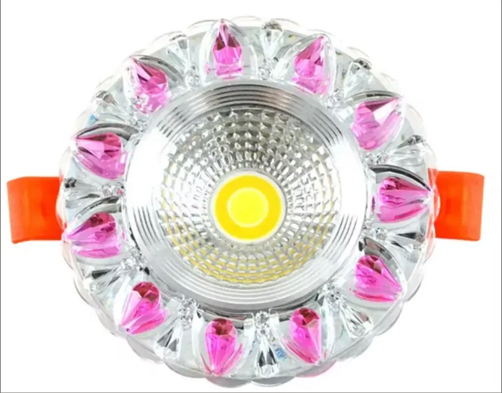 [T-44225] Spotlight Facia violeta 4", Multicolor 2pcs, 4000k color interior y multicolor exterior
