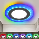 Spotlight multi color, control remoto  facia 6w+3w, control remoto alrededor escoge tu color blanca luz central