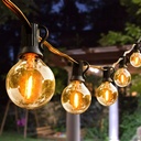 CX 25 bulb, G40 electrica  IP44 guinalda 25 pies, perfecta para decorar tu patio o tu local