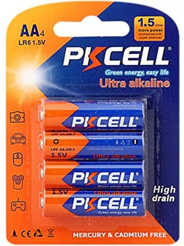 AA Pkcell Batería pqt 4. Ultra alcalina, BEST QUALITY