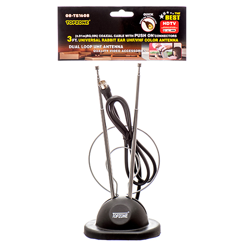 ANTENNA W/ STAND HOOK ON, MUY UTIL PARA CANALES LOCALES