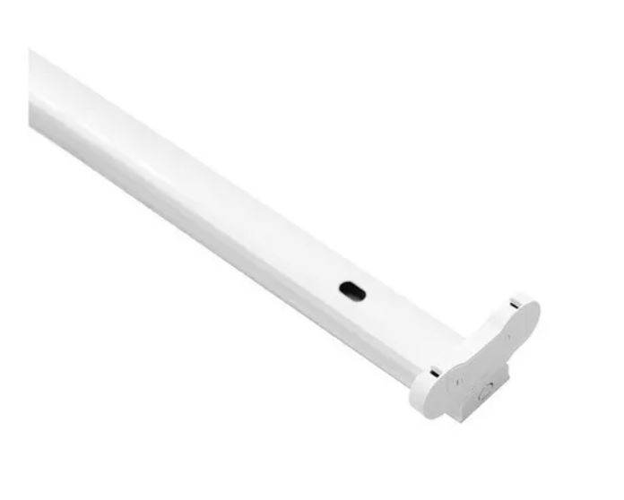 BASE PARA TUBO LED DOBLE 4 PIES (2 TUBOS) SOLO BASE, TECHO O PARED