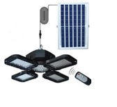 BOMBILLA RETRACTABLE SOLAR 4 PARTES 100W SOLAR TECHO, GAZEBO, PATIO
