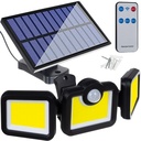 Solar wall light control remoto, retractable utilice con o sin sensor