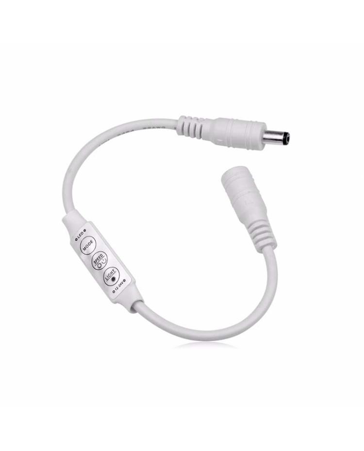 Control para cinta (neón)(cinta 1 color) 12v directo en power supply, parpadeo
