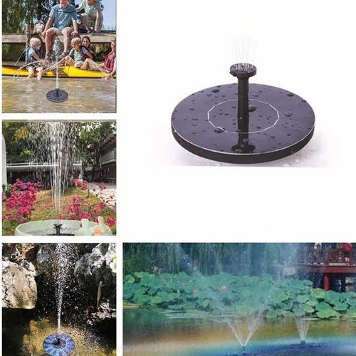 Fuente solar para piscina, estanque, lanza  agua con reacción directa al sol