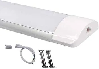 [T-44801] LAMPARA LED OVALADA SLIM CONECTABLE 4 pies t8 36W 110V