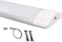 LAMPARA LED OVALADA SLIM CONECTABLE 4 pies t8 36W 110V