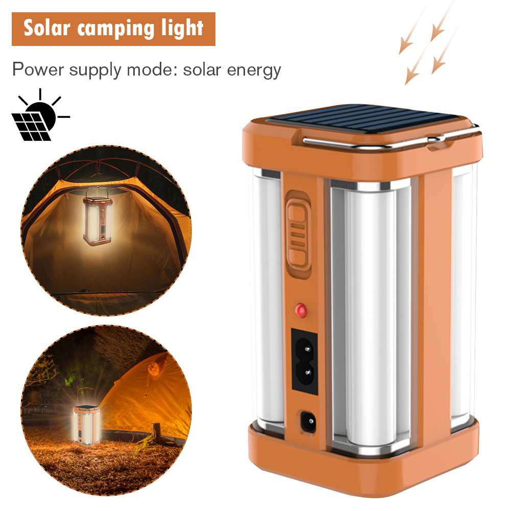 [t-7977] Cubo SOLAR portable LED 4 lados Cuadrada recargable (VARIOS COLORES)