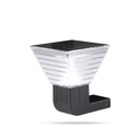 Garden solar wall light aluminio 5w negro jardin cuadrada (Grado A) PARED, DECORATIVA TODA LA NOCHE