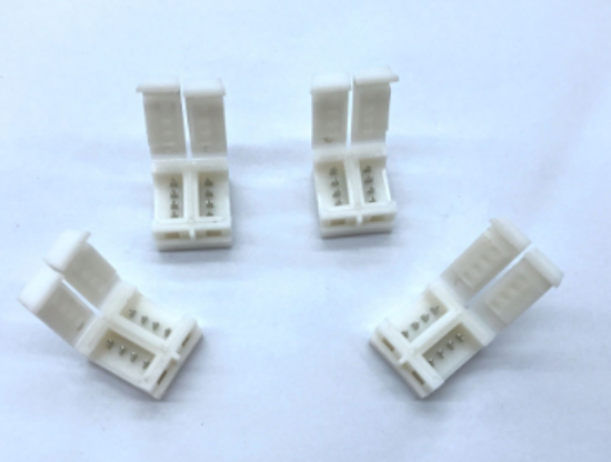 4 pins for 8mm IP65 RGB strip light, CINTA CONECTOR, paquete 4