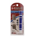 8 in 1 Pocket Pen Destornillador aluminio, puede abrir y guardar puntas