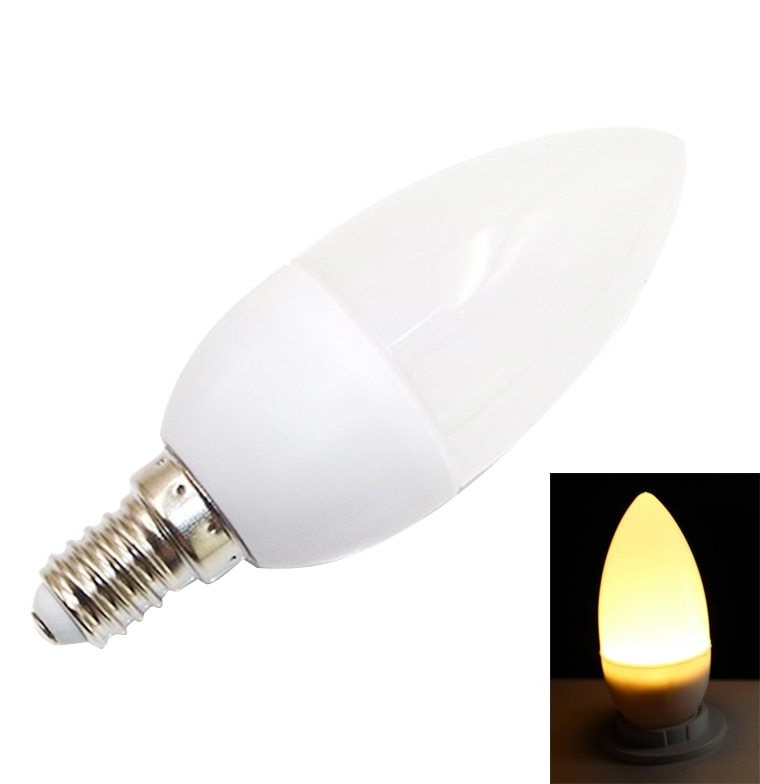 [T-8913] Light bulb 8w LED, pack 4 optolight, Bombilla 3500K -E-14