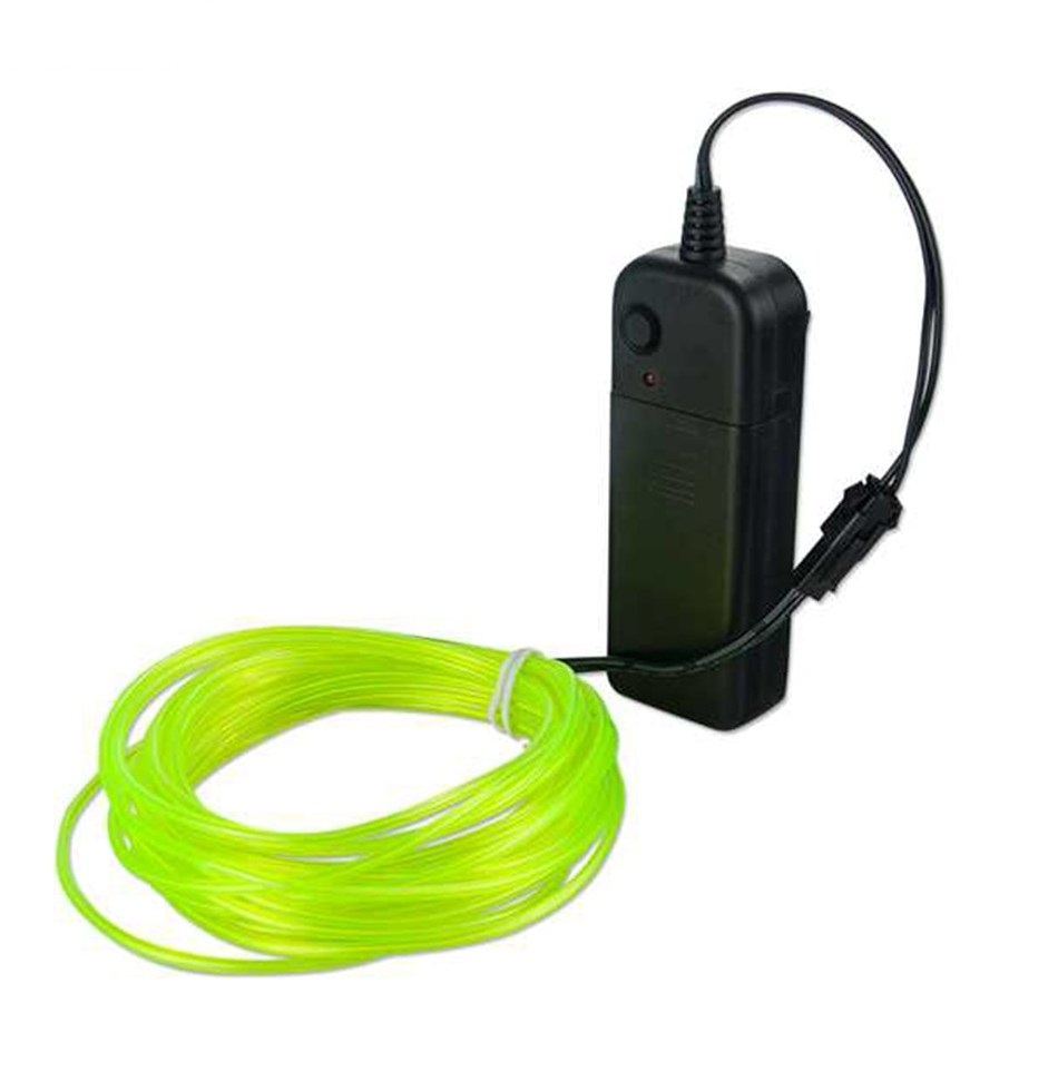 Cinta neon, verde baterias 16 pies