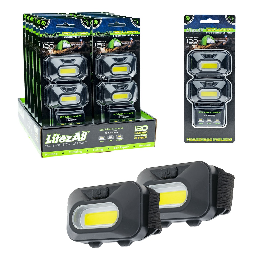 [22996 - 12/24 master -5%] Head lamp baterias 2 pack, 12/24. LA-HLMINIx2 Promier