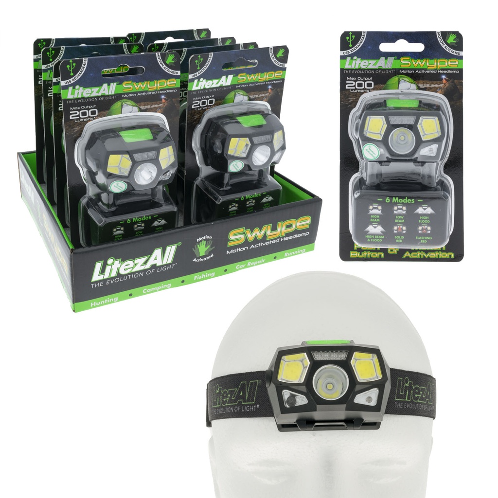 [23689 - master 24 -5%] Headlamp recargable sensor, LA-SNSBMVB 8/24 promier