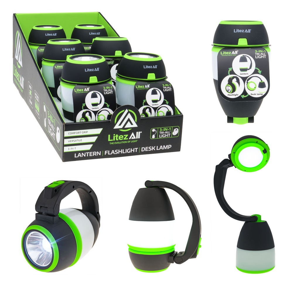 [23160 disp 6 mast 12 -5%] Quinque, linterna y lampara 3 in 1 LA-TRIALL-6/24 promier