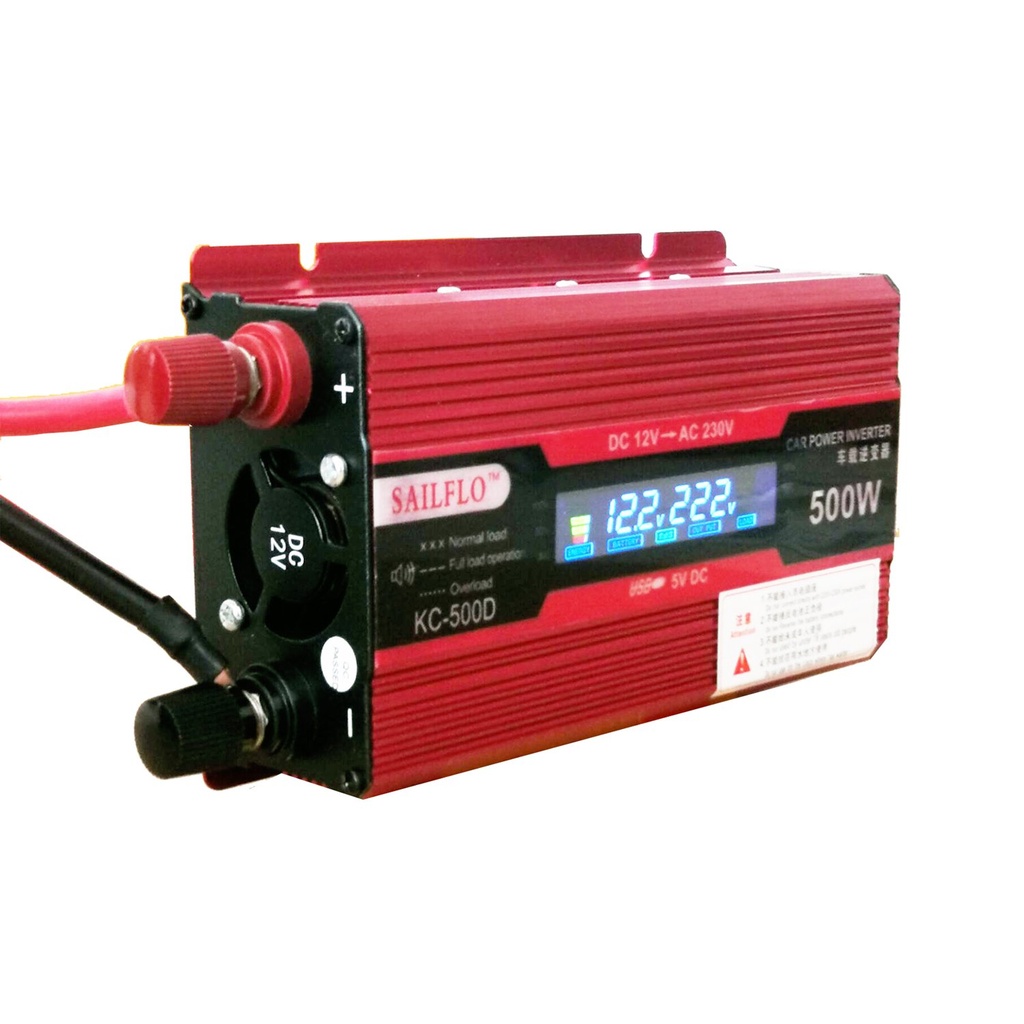 Inverter 500 W Digital 12v a 110v