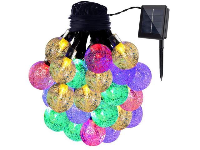 Luz solar navidad bolas