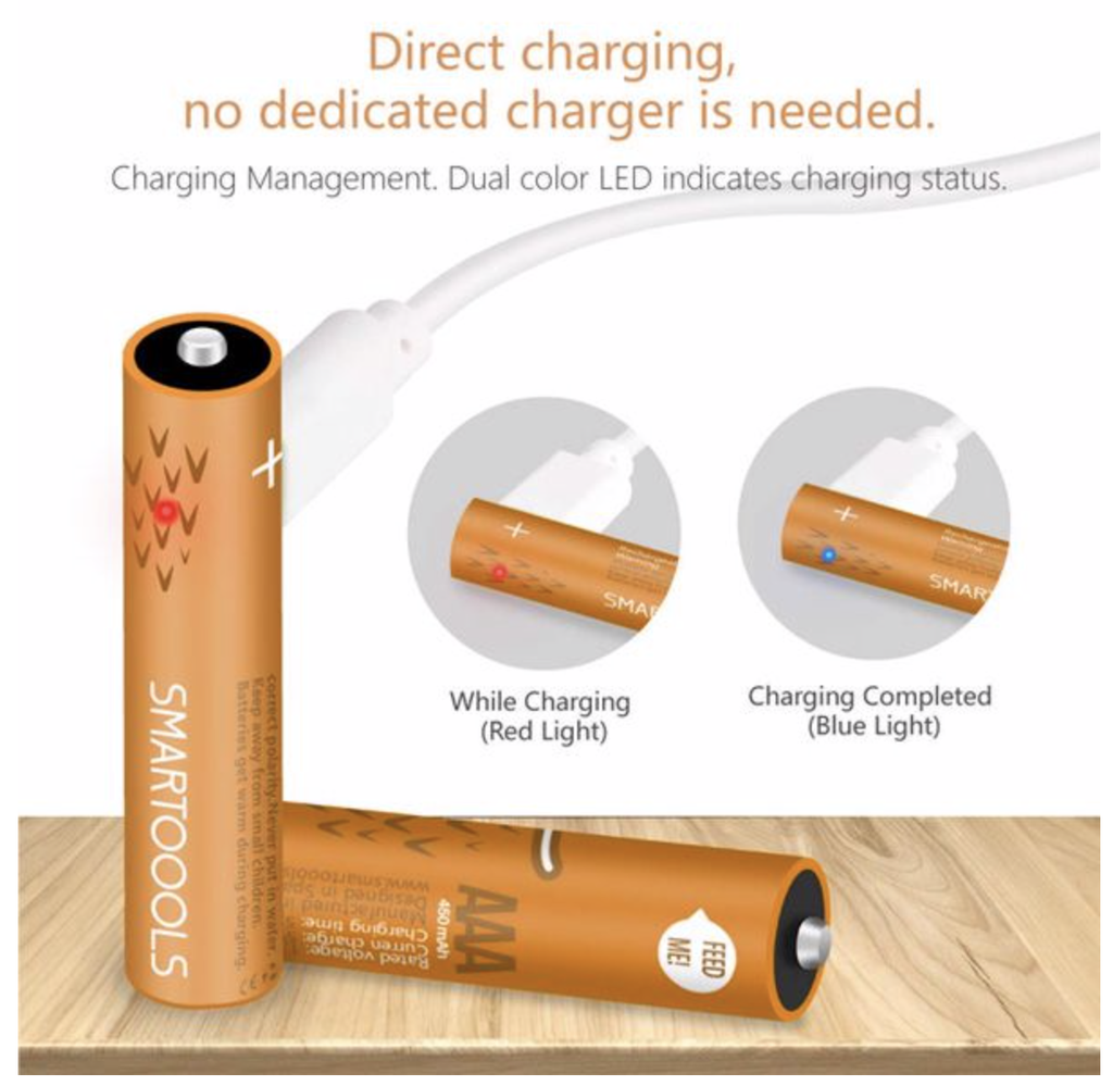 AAA (2) BATTERY RECARGABLE