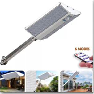 [cx96] CX96AO FOCO SOLAR ALUMINIO 96 LED 6 FUNCIONES CONTROL REMOTO