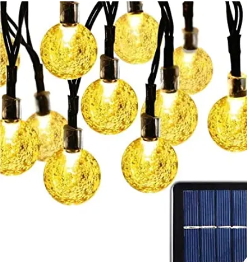 Luz solar bolas, 3000k navidad